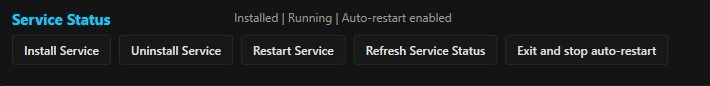 Actual HeartBeat service status showing installed, running, and auto-restart states